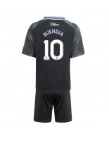 Otroške Nogometnih dresov Aston Villa Emiliano Buendia #10 Gostujoči 2025-26 Kratki rokavi (+ hlače)